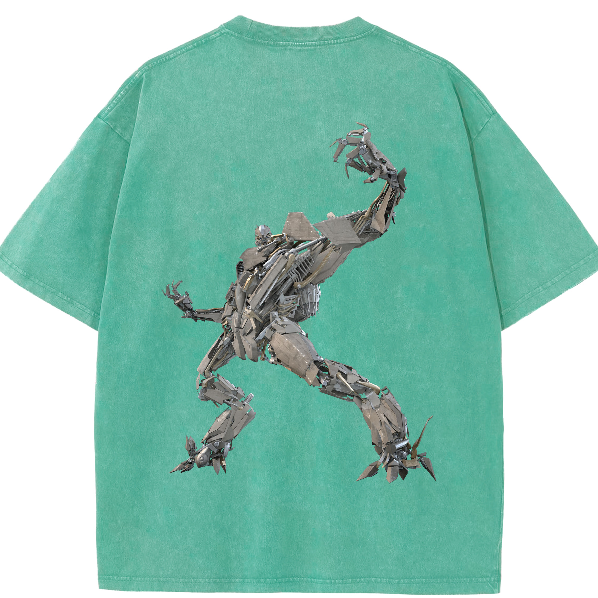 （画像用）  綿100% ヴィンテージ風 半袖Tシャツ（背面プリント）